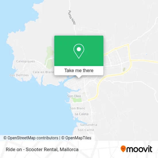 Ride on - Scooter Rental map