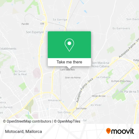 Motocard map