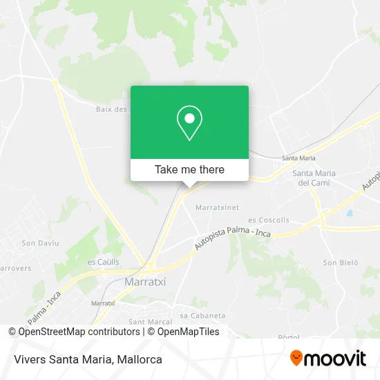 Vivers Santa Maria map