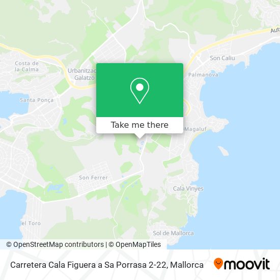 Carretera Cala Figuera a Sa Porrasa 2-22 map