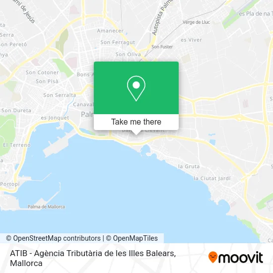 mapa ATIB - Agència Tributària de les Illes Balears