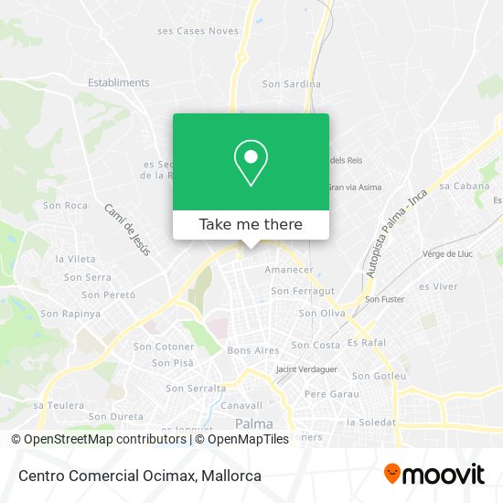 mapa Centro Comercial Ocimax