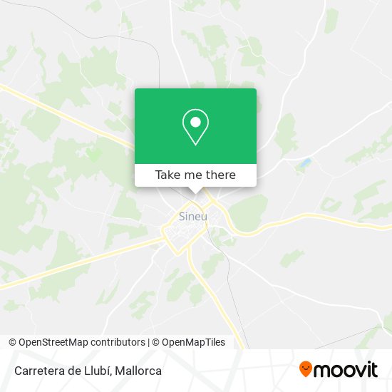 Carretera de Llubí map