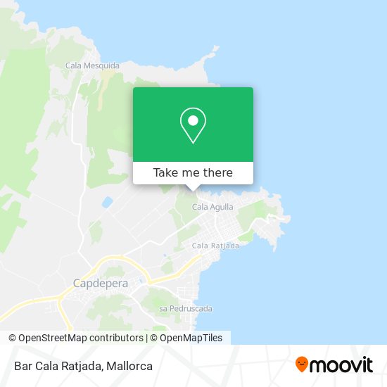 mapa Bar Cala Ratjada