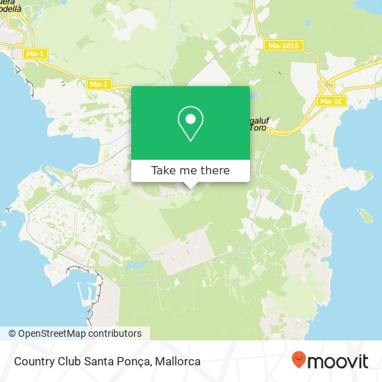 Country Club Santa Ponça map