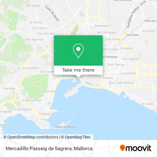 Mercadillo Passeig de Sagrera map