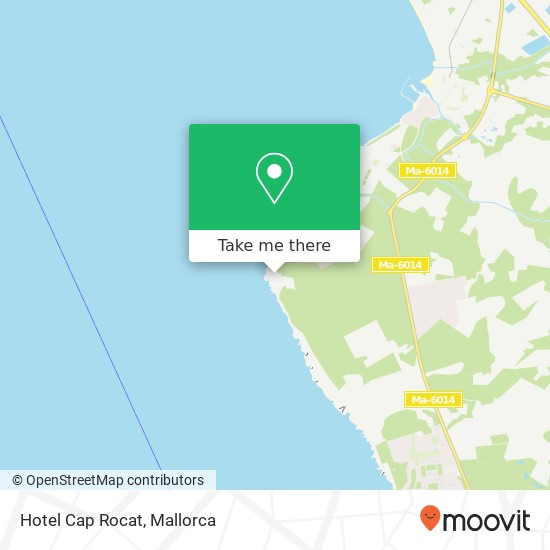 mapa Hotel Cap Rocat