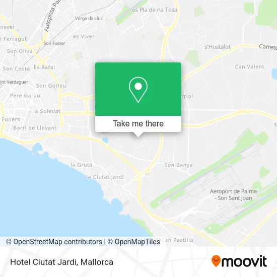 Hotel Ciutat Jardi map