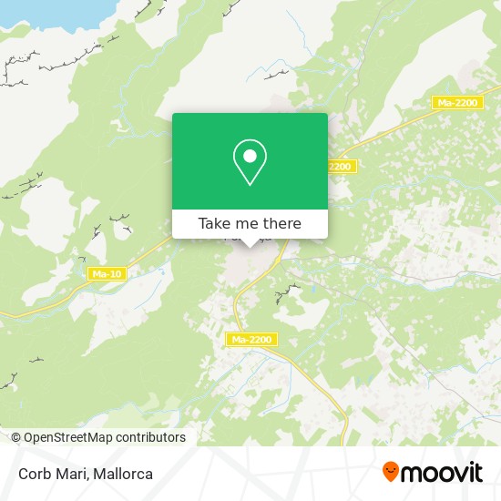 mapa Corb Mari