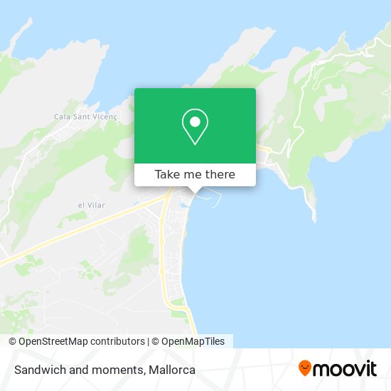 Sandwich and moments map