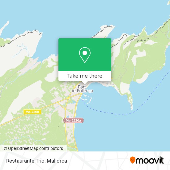 Restaurante Trio map