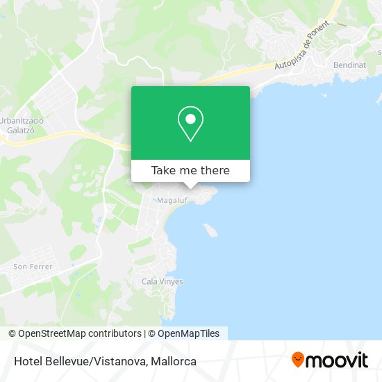 Hotel Bellevue/Vistanova map