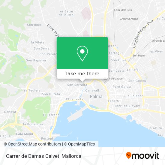 Carrer de Damas Calvet map