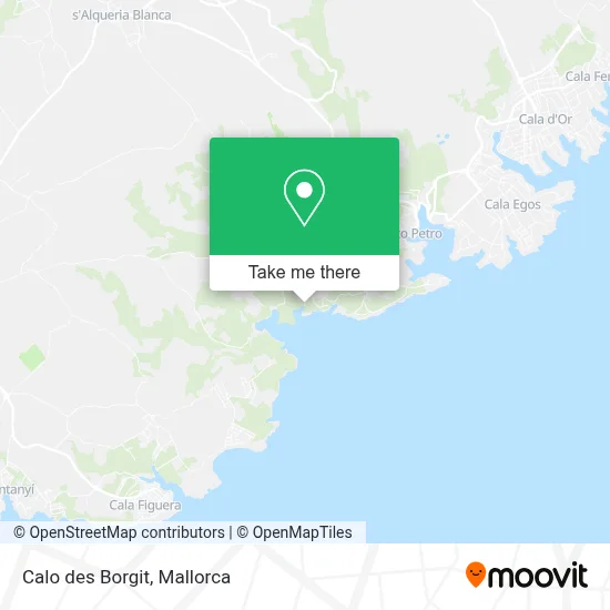 Calo des Borgit map