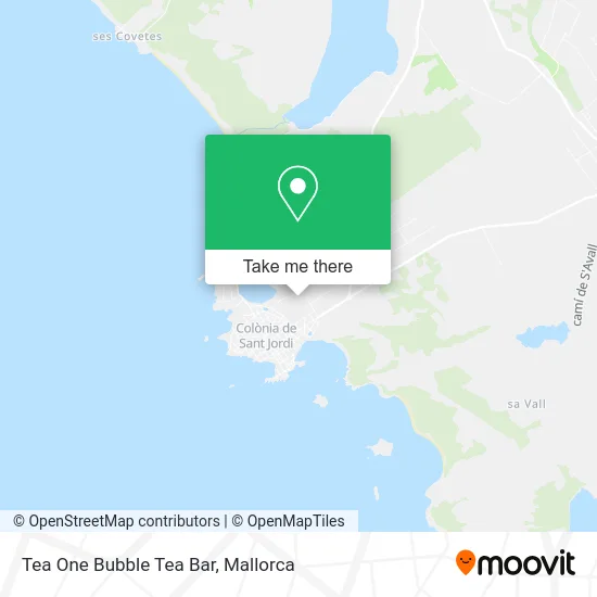 Tea One Bubble Tea Bar map