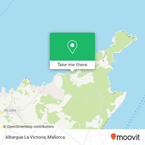 mapa Albergue La Victoria
