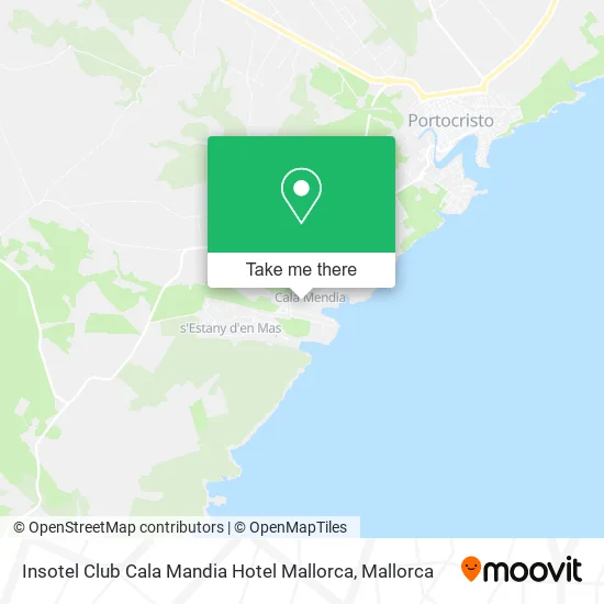 Insotel Club Cala Mandia Hotel Mallorca map