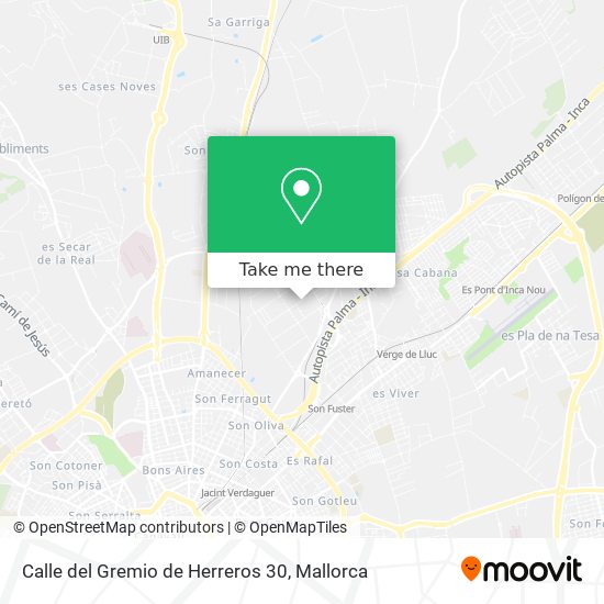 mapa Calle del Gremio de Herreros 30