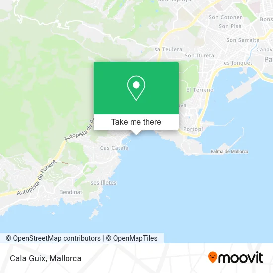 Cala Guix map
