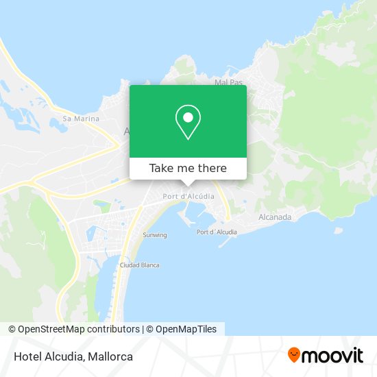 Hotel Alcudia map