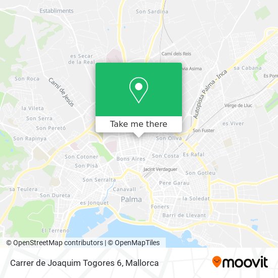 mapa Carrer de Joaquim Togores 6