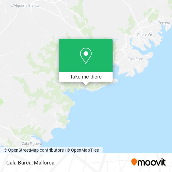 Cala Barca map