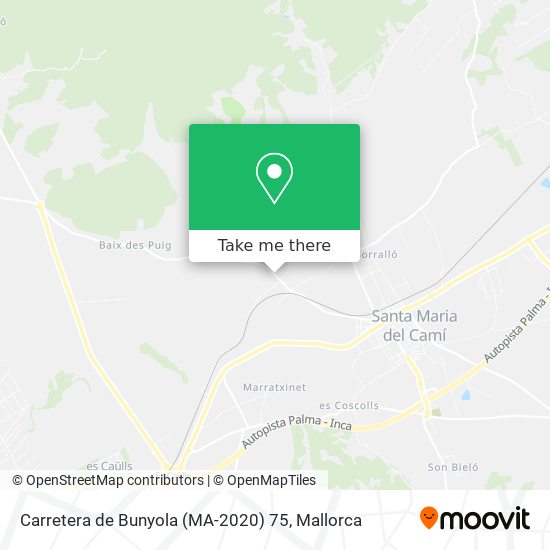 mapa Carretera de Bunyola (MA-2020) 75