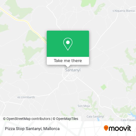 Pizza Stop Santanyí map