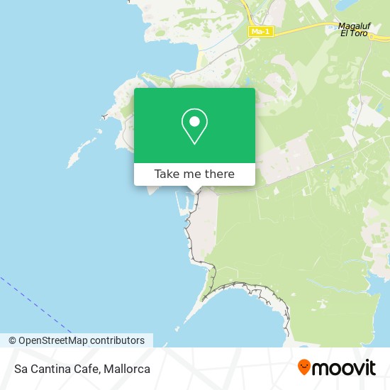 mapa Sa Cantina Cafe