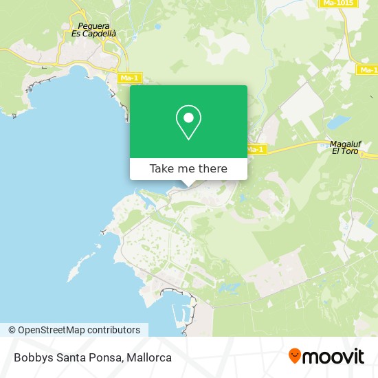 mapa Bobbys Santa Ponsa
