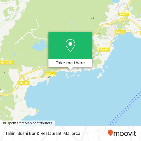 Tahini Sushi Bar & Restaurant, Passeig Port 07181 Portals Nous Calvià map