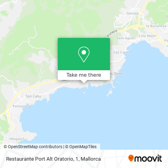 mapa Restaurante Port Alt Oratorio, 1