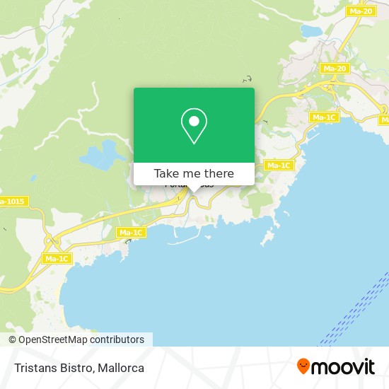Tristans Bistro map