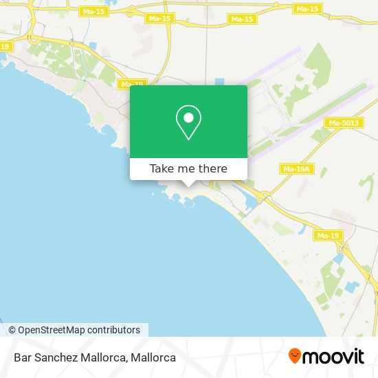 Bar Sanchez Mallorca map