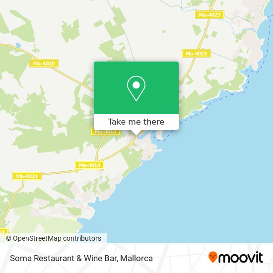 mapa Soma Restaurant & Wine Bar
