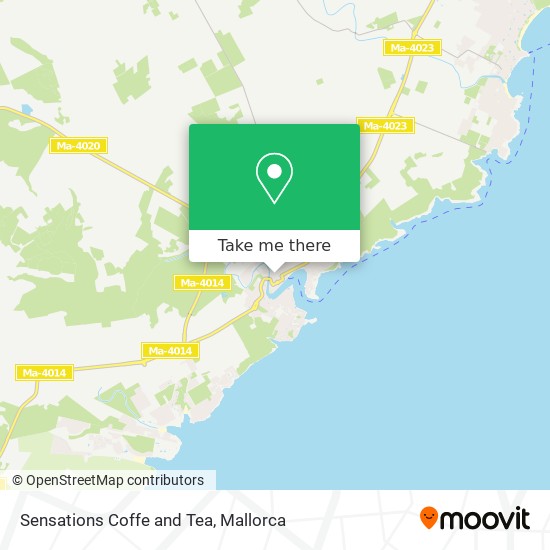 Sensations Coffe and Tea map