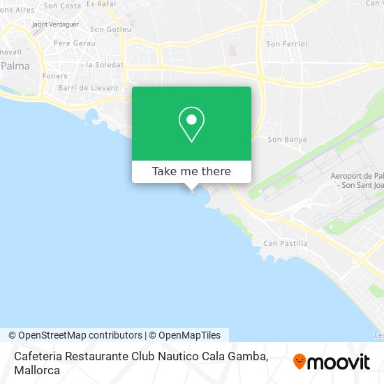 mapa Cafeteria Restaurante Club Nautico Cala Gamba