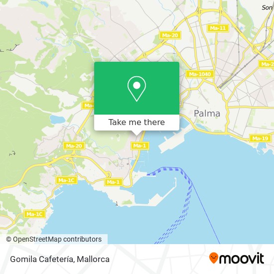Gomila Cafetería map