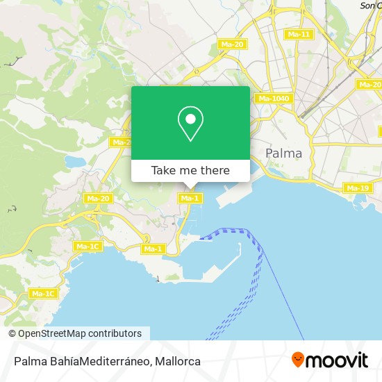 Palma BahíaMediterráneo map