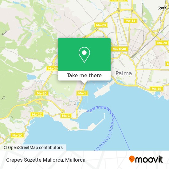 Crepes Suzette Mallorca map