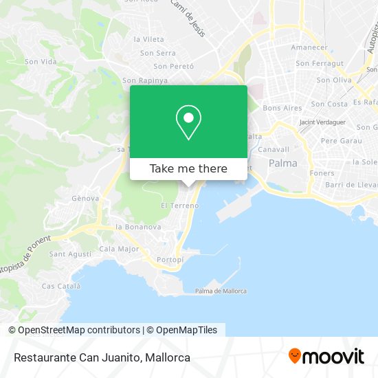 mapa Restaurante Can Juanito