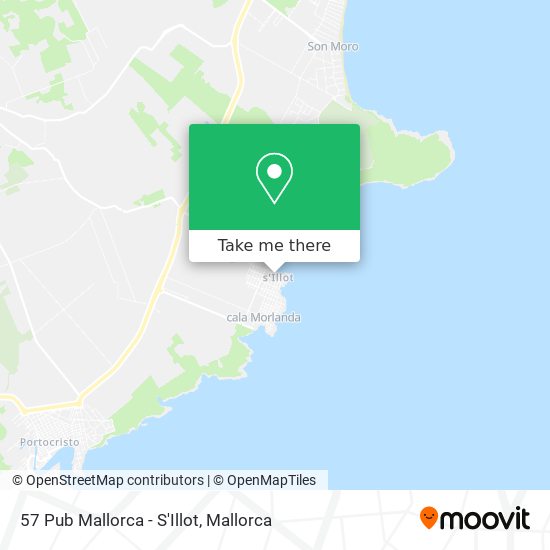 57 Pub Mallorca - S'Illot map