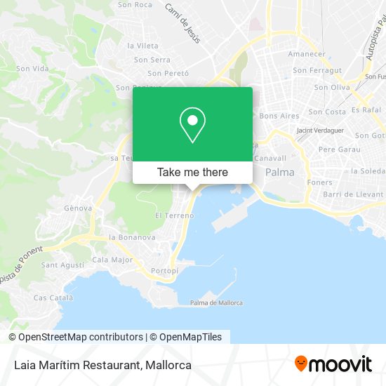 mapa Laia Marítim Restaurant