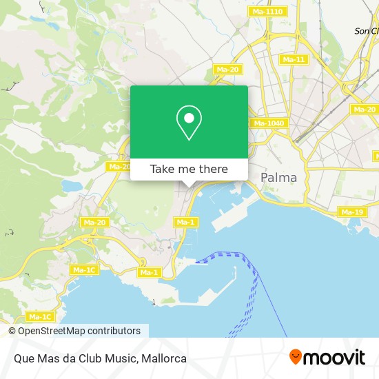 Que Mas da Club Music map