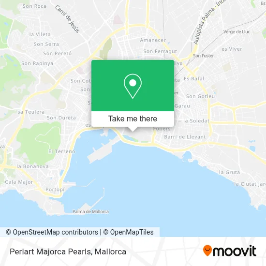 Perlart Majorca Pearls map