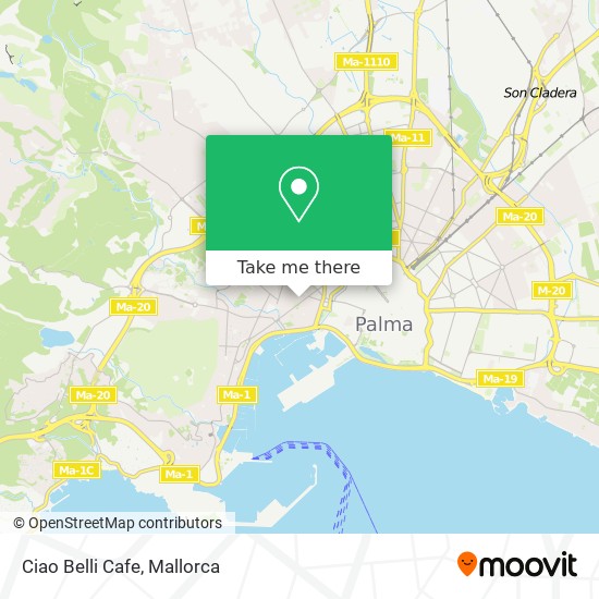 Ciao Belli Cafe map