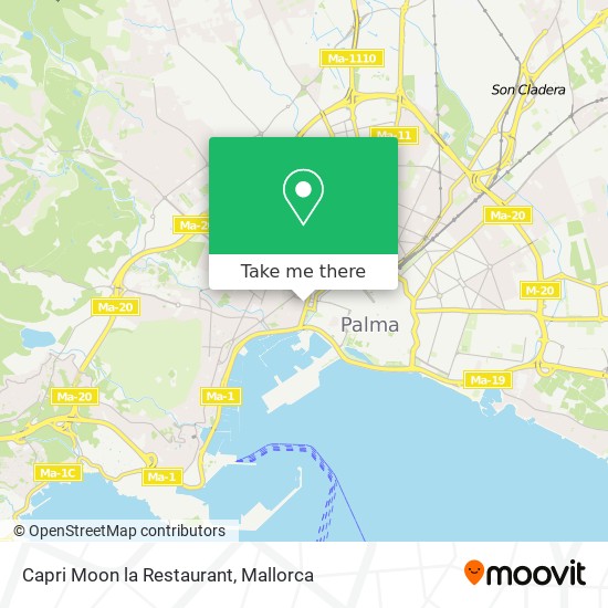 Capri Moon la Restaurant map