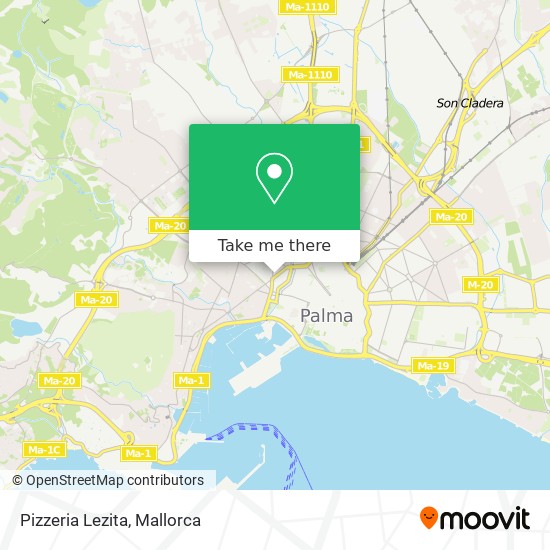 Pizzeria Lezita map