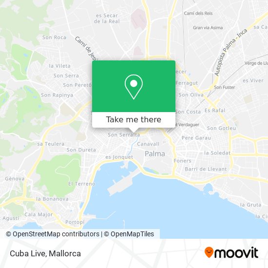 Cuba Live map