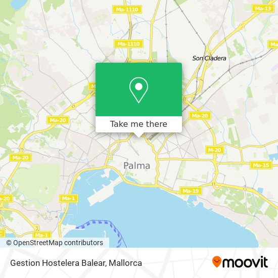 mapa Gestion Hostelera Balear